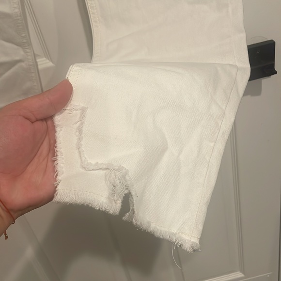 MWT Free People Tapered Baggy Boyfriend in Chalk White Size 25 G21 - Picture 11 of 16